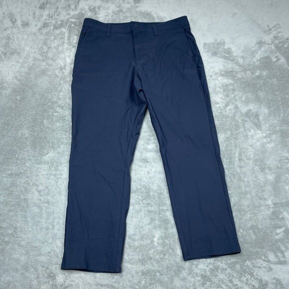 Weatherproof Vintage Mens Navy Regular Taper Pants 36x29 Performance Flex a0830 - Picture 1 of 7